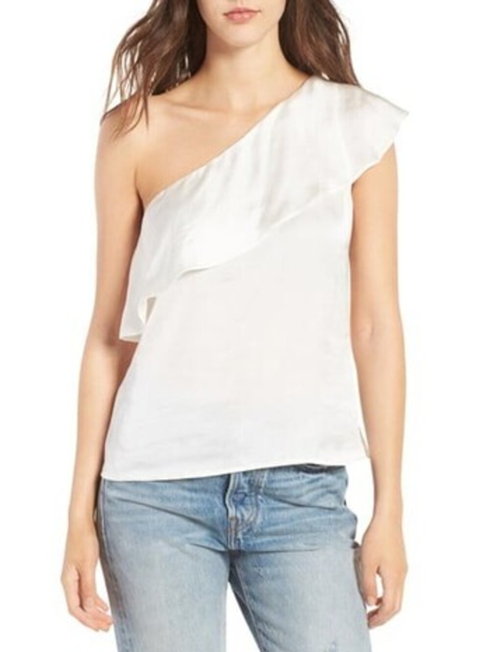Material Girl Juniors Ruffled One Shoulder Top Size XS